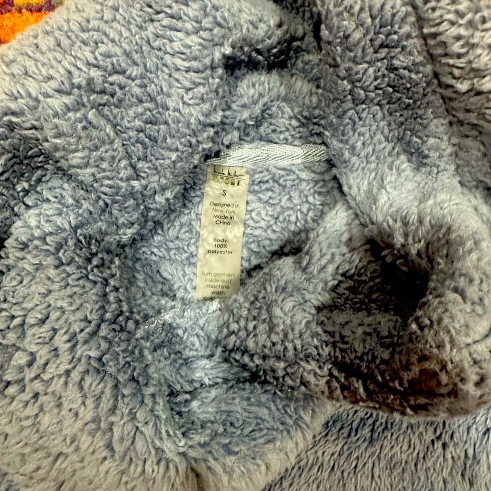 NICOLE MILLER Sport fluffy light blue pullover sz S - Picture 4 of 5